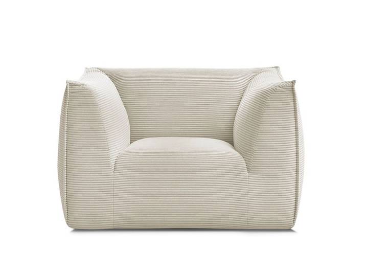 Sessel BOBOCHIC GIORGIA Cord-Stoff beige