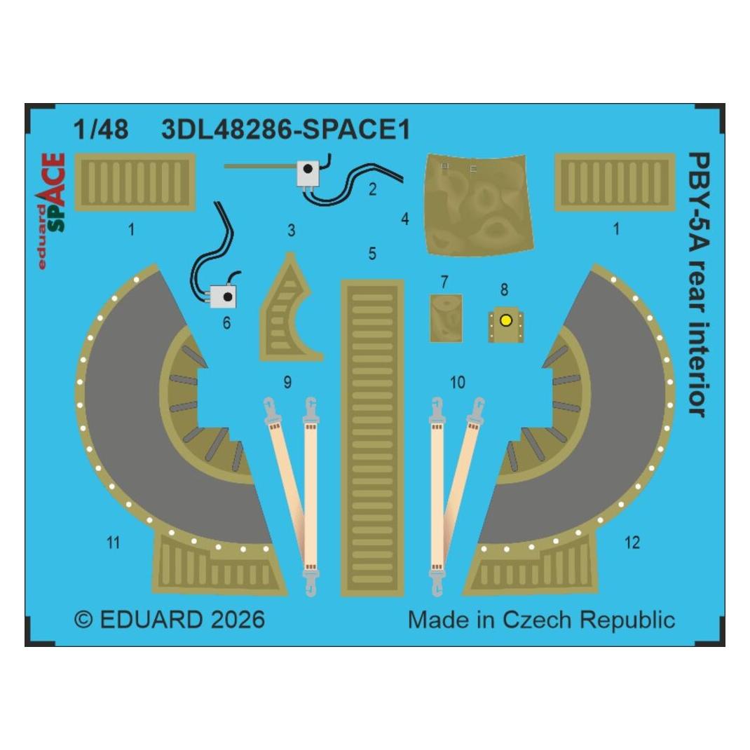 Eduard PBY-5A rear interior SPACE for / Revell (3DL48286)