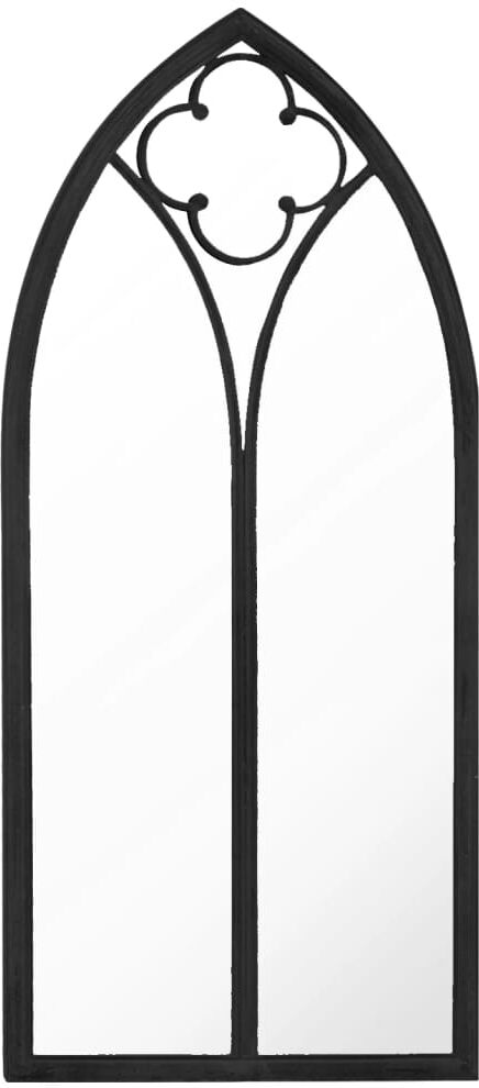 vidaXL Miroir Noir 100x45 cm Fer pour utilisation à l'intérieur