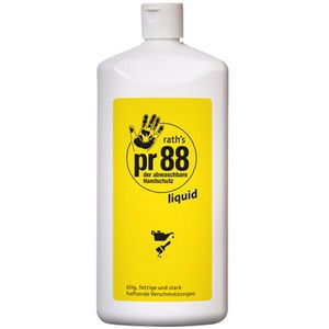 raths Hautschutzcreme pr88 liquid, Spenderflasche, Konzentrat, abwaschbarer Handschutz, bis zu 800 Anwendungen, 1 Liter