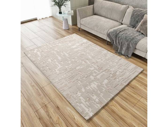 Tapis ATTICGO abstrait avec relief 80 x 150 cm BARESA 12946 beige