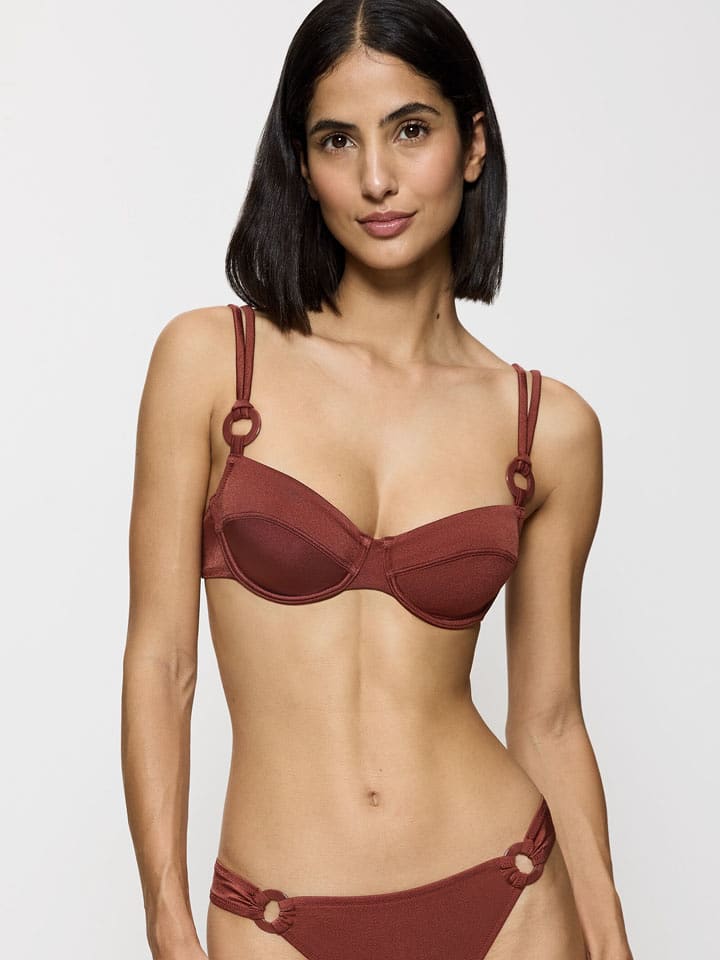 Triumph Bikini-Oberteil "Midnight Swim" in Braun - 40C-Cup