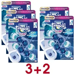 WC FRISCH 3+2 Aktion: 5x WC-Duftspüler Blauspüler »Selbst Aktiv Ozeanfrische« 2x 50 g blau