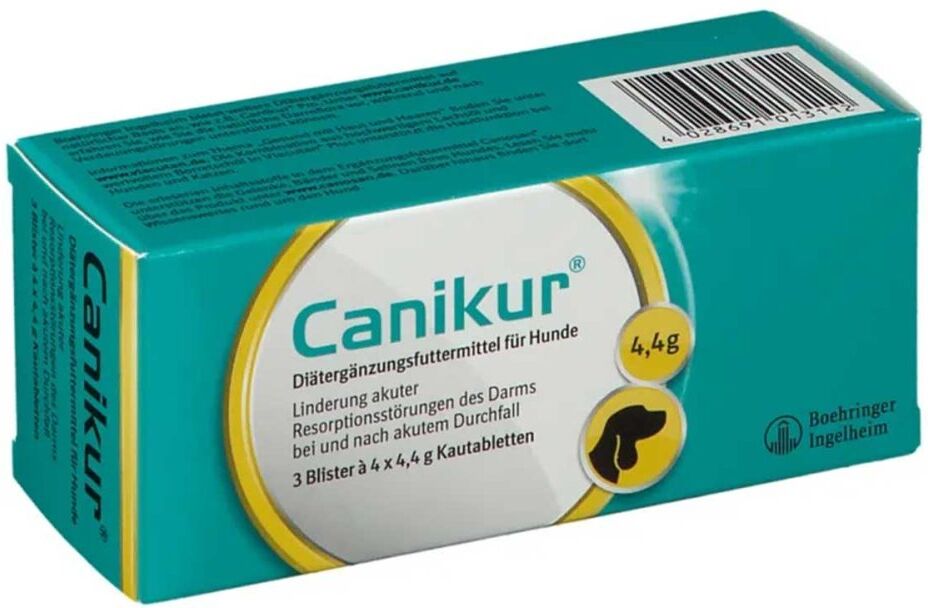 Canikur Kautabletten für Hunde bei akutem Durchfall 3X4stk