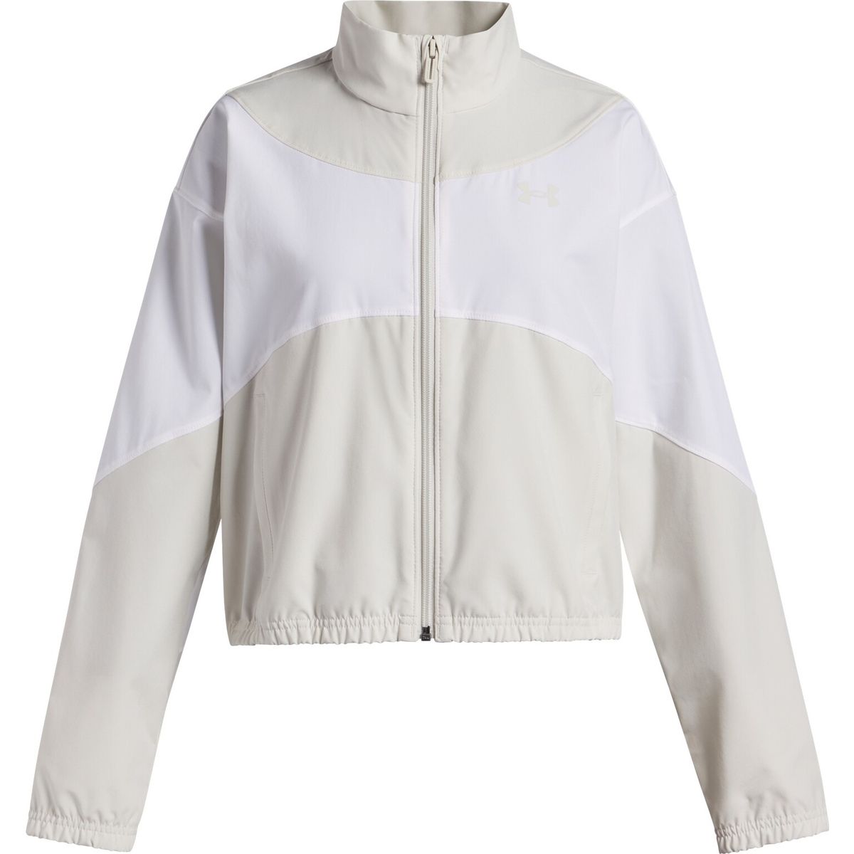 Under Armour Girls' UA Rival Woven Jacket white summit white (110-100-110) M 6005743-110002-YMD