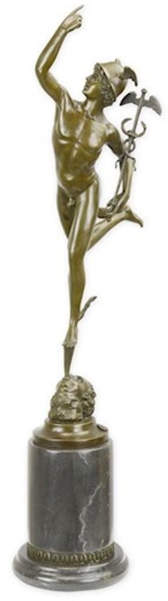 Mercurius Bronzen beeld Griekse god Hoogte: 68,5 cm