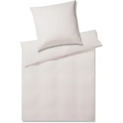 Elegante Mako-Satin Bettwäsche »Solid Stripe« Rose 3507-01 Kissen / 40x80 cm