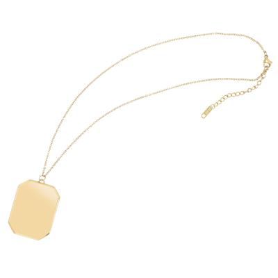 Kette ohne Anhänger ADELIA´S "Halskette mit Anhänger – aus Edelstahl", gold, Halsketten, Damen, 47cm, Edelstahl, Geschenkidee: zeitlos und vielseitig