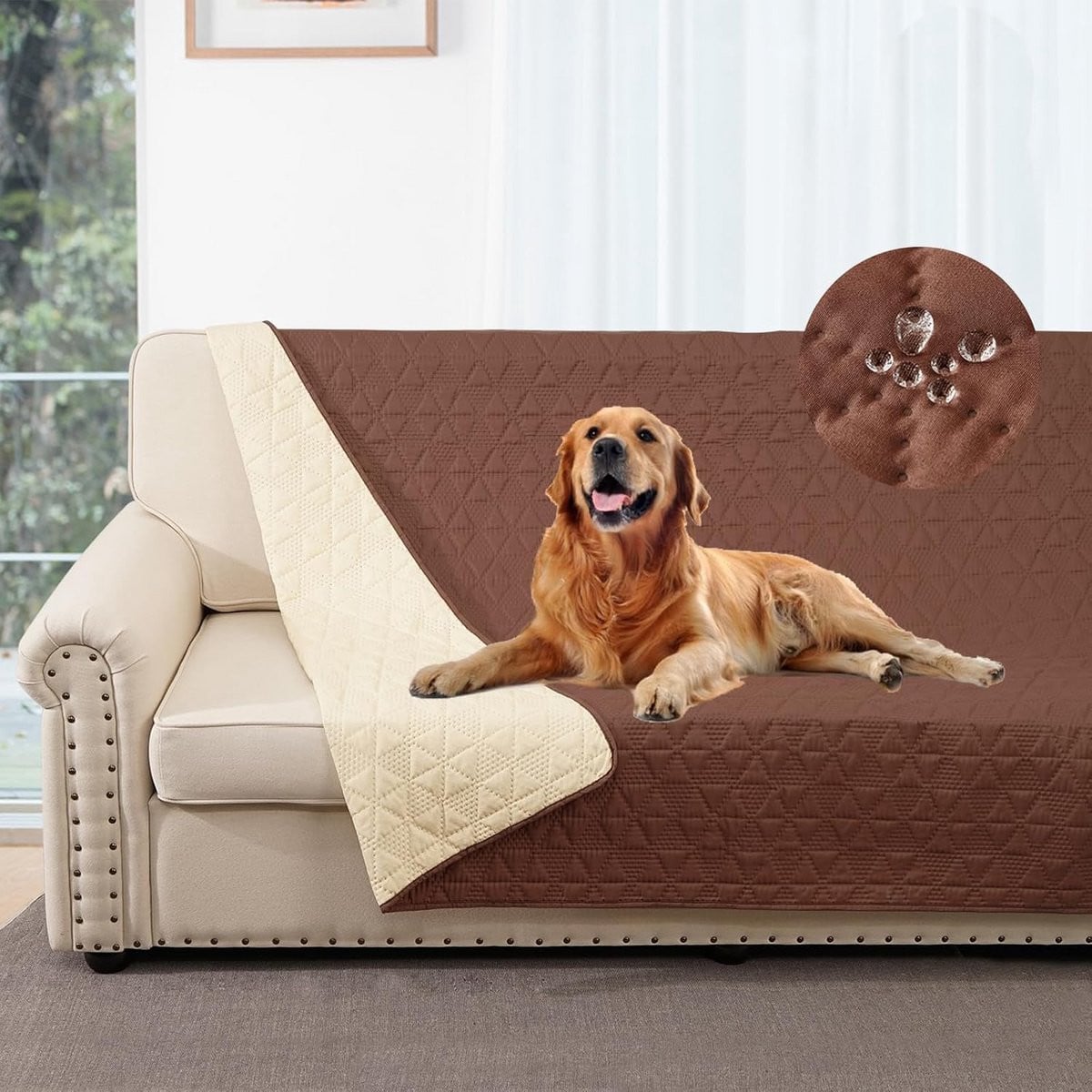 Waterdichte bankhoes en beschermhoes voor hondenmand, sofa en matras