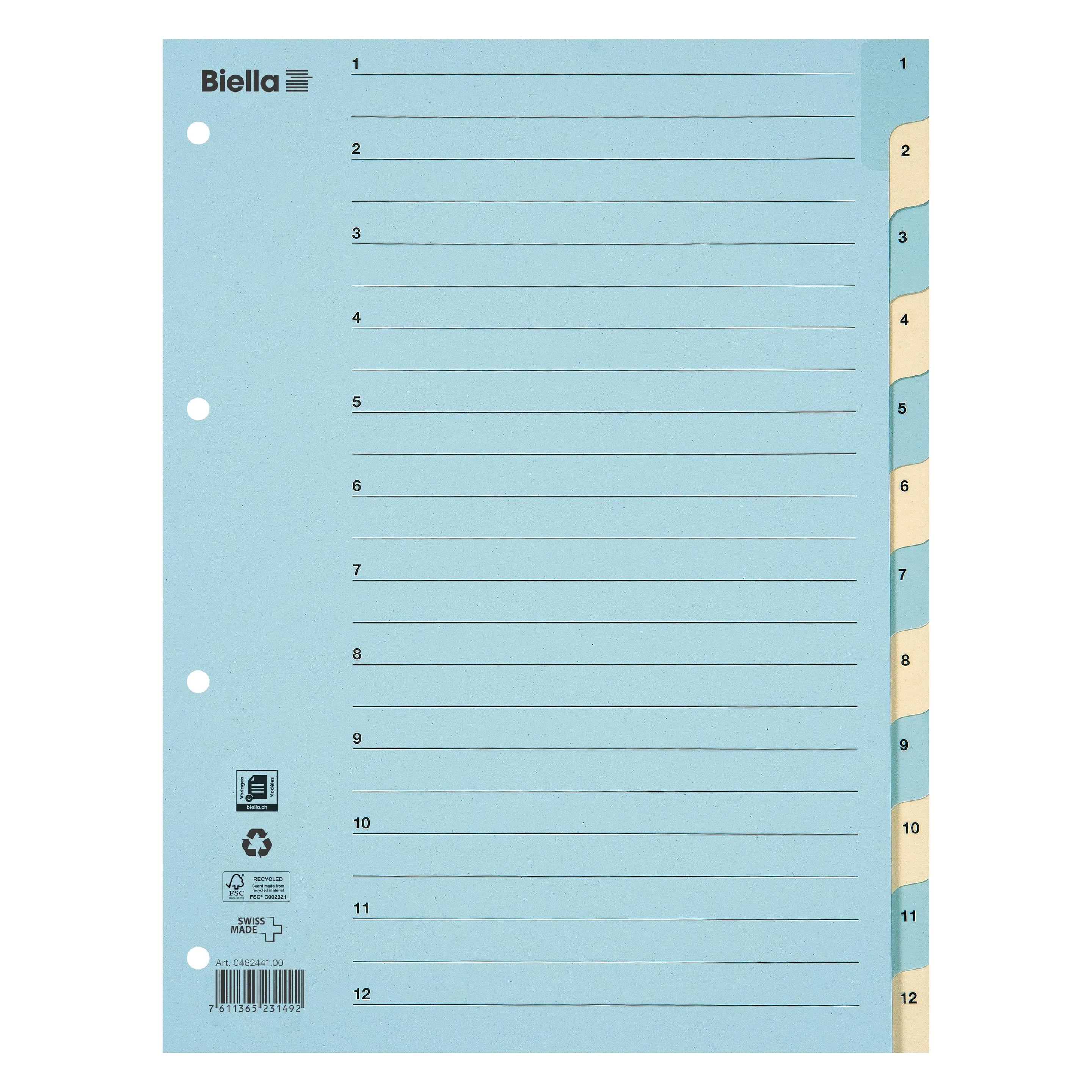 Biella Register Karton farbig (0462441.00)