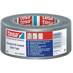 Tesa Gewebeband band® Stand.4688 silber-matt L.25m B.50mm Rl.