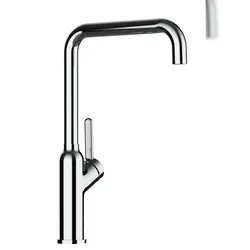 VIZIO Wasserhahn Küchenarmatur, Produktlinie BOD, mit 360° schwenkbarem N-Auslauf, Verchromt