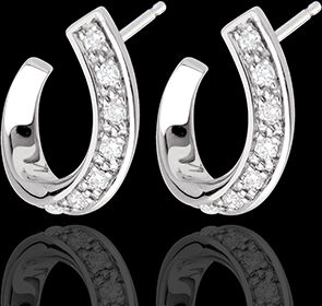 Edenly Ohrringe Blickfang in Weissgold