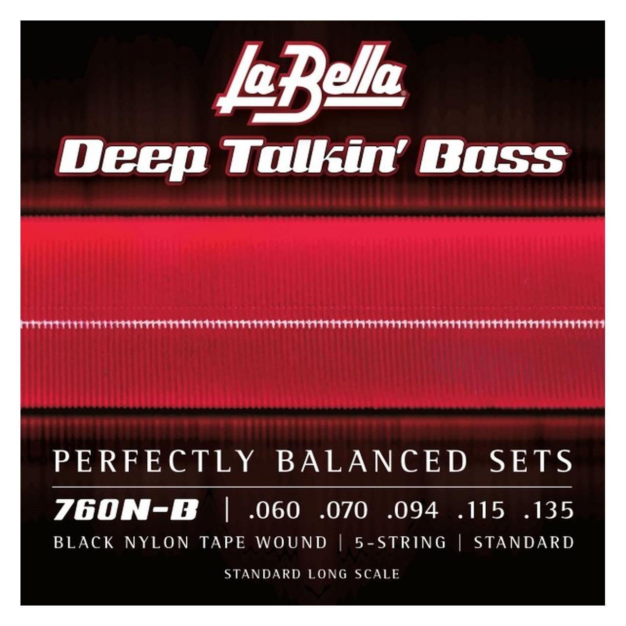 La Bella 760N-B Black Nylon Bass 060/135 (Gitarre) (B003B0NVXY)