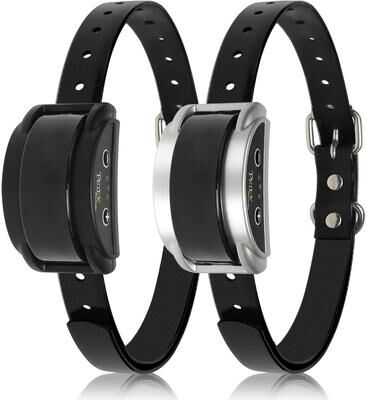 Fusion Finds Quiet Harmony Bark Collar Duo sliver black