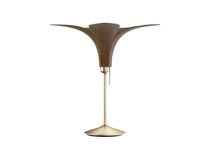 UMAGE Designer Tischlampe Jazz, Holz dunkel, für Wohn- / Esszimmer, Holz, Design