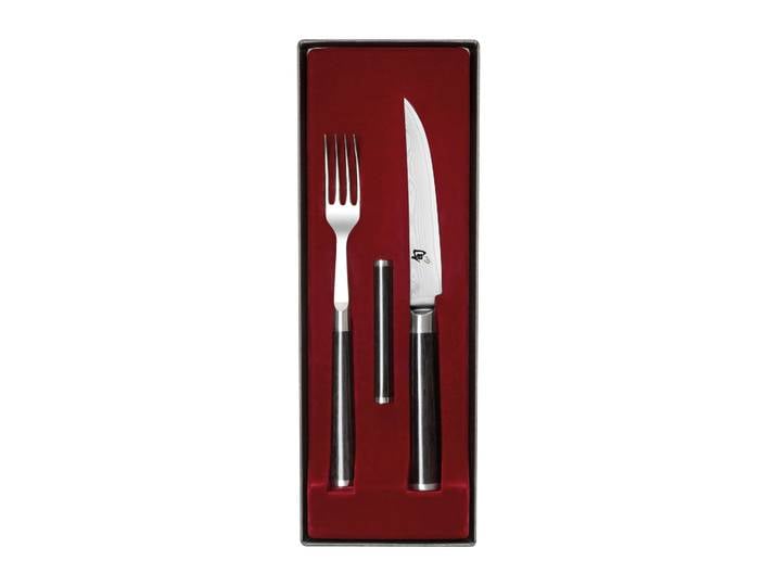 KAI Ensemble de couteau et fourchette Kai Shun Classic Chrome-noir