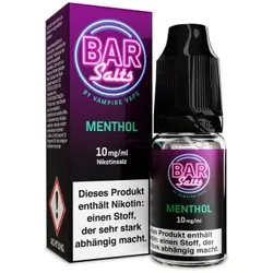 Vampire Vape Bar Salts Menthol NicSalt Liquid 10ml / 10mg