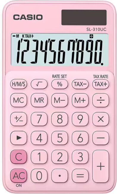 CALCULADORA BOLSO CASIO SL-310UC ROSA