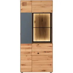 Vitrine Kernbuche 88x43x195 natur geölt / lackiert SALZBURG #104