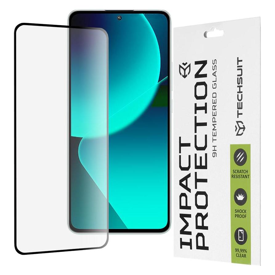 Techsuit - 111D Full Cover / Full Glue Glass - Xiaomi 13T / 13T Pro - Black (Xiaomi 13T, Xiaomi 13T Pro) (56343646)