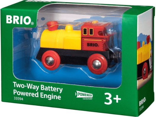 Ravensburger BRIO World Two-Way Battery Powered Engine for Kids - Yellow, Red, Black - 1 Engine - Battery Powered