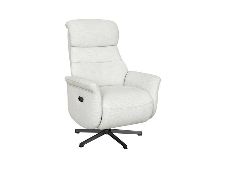 Relaxsessel Manila Chenille silber, B: 73 cm