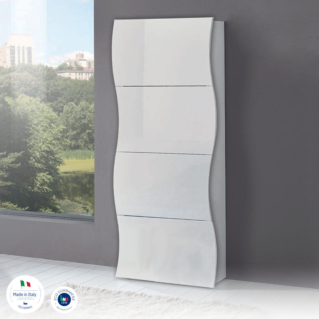 Metro Hillview 32 Pair Flip Down Shoe Storage White 32