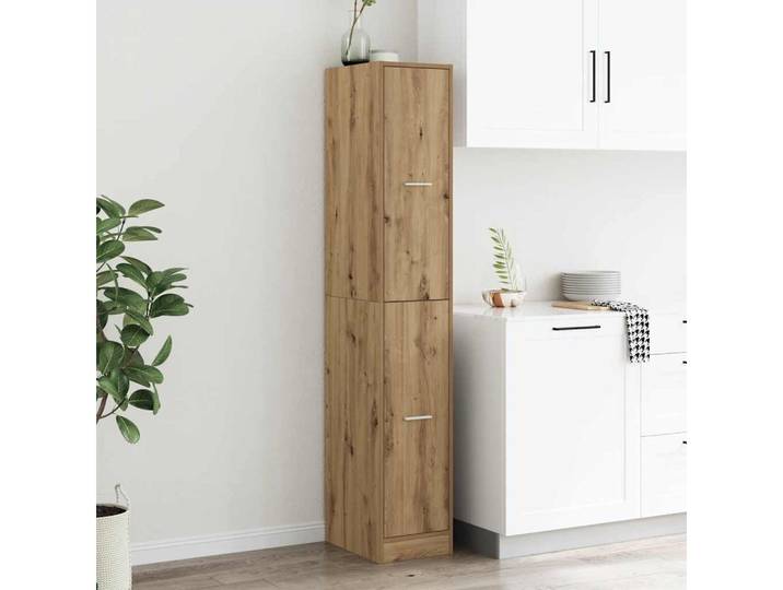 vidaXL Apothekerschrank Apothekerschrank Artisan-Eiche 30x41x174,5 cm Holzwerkstoff