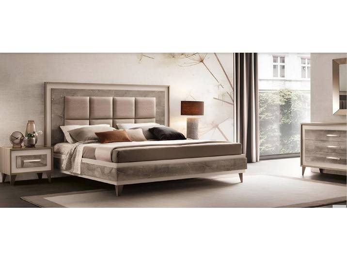 Xlmoebel Polsterbett Luxus Doppel aus Holz und Samt im modernen Design (Polsterbett, Luxus Doppelbett), Made in Europa