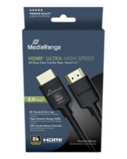 MEDIARANGE HDMI Ultra High Speed Ethernet Kabel 48Gibt/s 2m Digital/Display/Video Netzwerk 2 m (MRCS220)