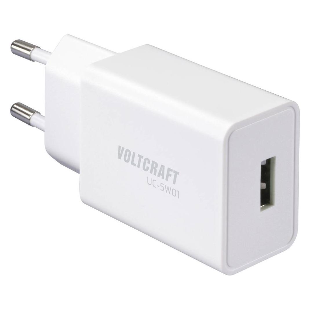 Voltcraft UC-5W01 USB Ladegerät 5 W 1x USB-A Weiss (5 W, 1 Port) (VC-17969700)