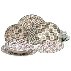 creaTable Tellerset 12-tlg RUMI - B/H/T ca. 31.00x30.00x23.00