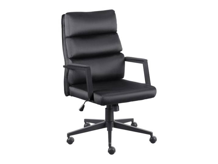 Chefsessel Samt Schwarz