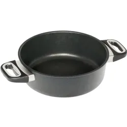 AMT Schmortopf D24cm, H8cm, Pfanne + Kochtopf, Schwarz