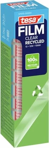 tesa Film Eco & Clear, transparent, 15 mm x 10 m, 10 Rollen