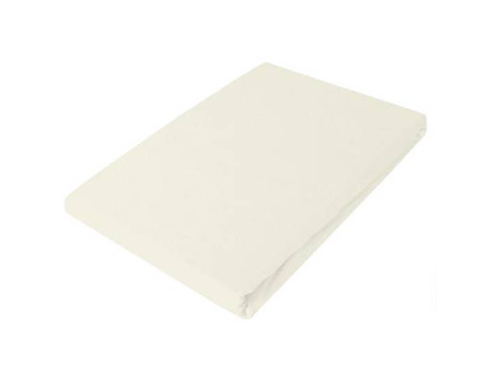 Living Home Fixleintuch Uni natur Baumwolle 160 x 200 cm - Fixleintuch
