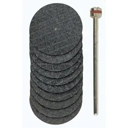 PROXXON Trennscheiben mit Gewebe, 22 mm, 10 Stück + 1 Träger