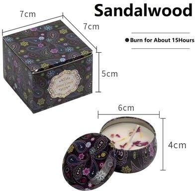 Uplift Picks Vintage Floral Soy Wax Candle Jars For Cozy Homes And Gifts sandalwood 1 Pc