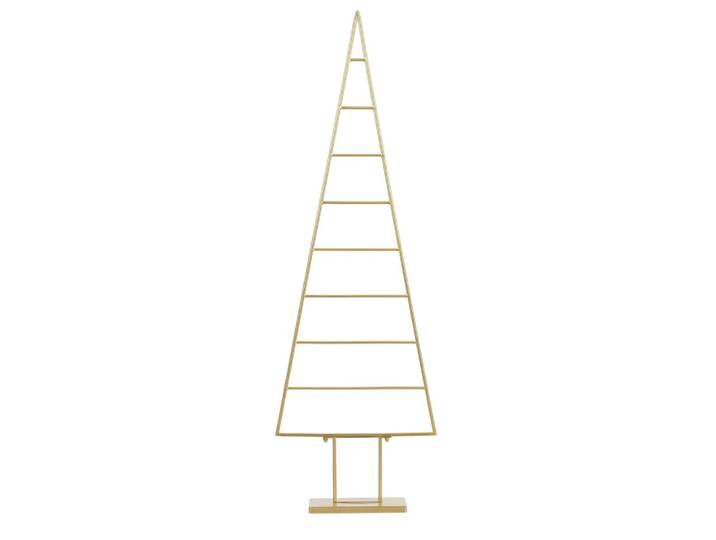Sapin de noël décoratif doré fer h152xl15xl50cm