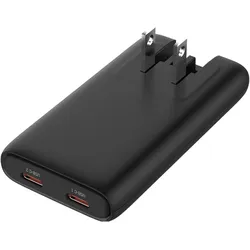 Sandberg 4in1 TravelCharger 65W Black (65 W, 2 Ports), USB Ladegerät, Schwarz