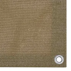 vidaXL Balkon-Sichtschutz Taupe 75x400 cm HDPE