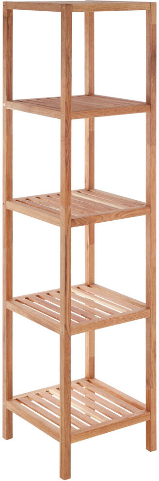 Natur Pur David 36 x 143 Bathroom Shelf Unit Brown 143cm H X 36cm W X 36cm D