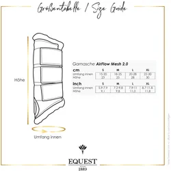 EQuest Air Flow Mesh Gamasche 2.0, 2er Set, schwarz, S / Pony - Beinschutz für Pferde