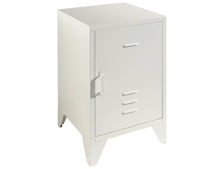 Vipack Nachtschrank, Weiß, Metall, 40x60x40 cm, Schlafzimmer, Nachttische