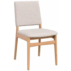 2er-Set DAHEIM Stuhl Medford Stoff Beige