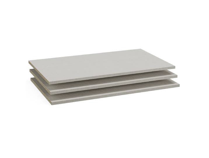 Einlegeboden - 45er Tiefe 85cm Beige 3er Set Spanplatte, lackiert