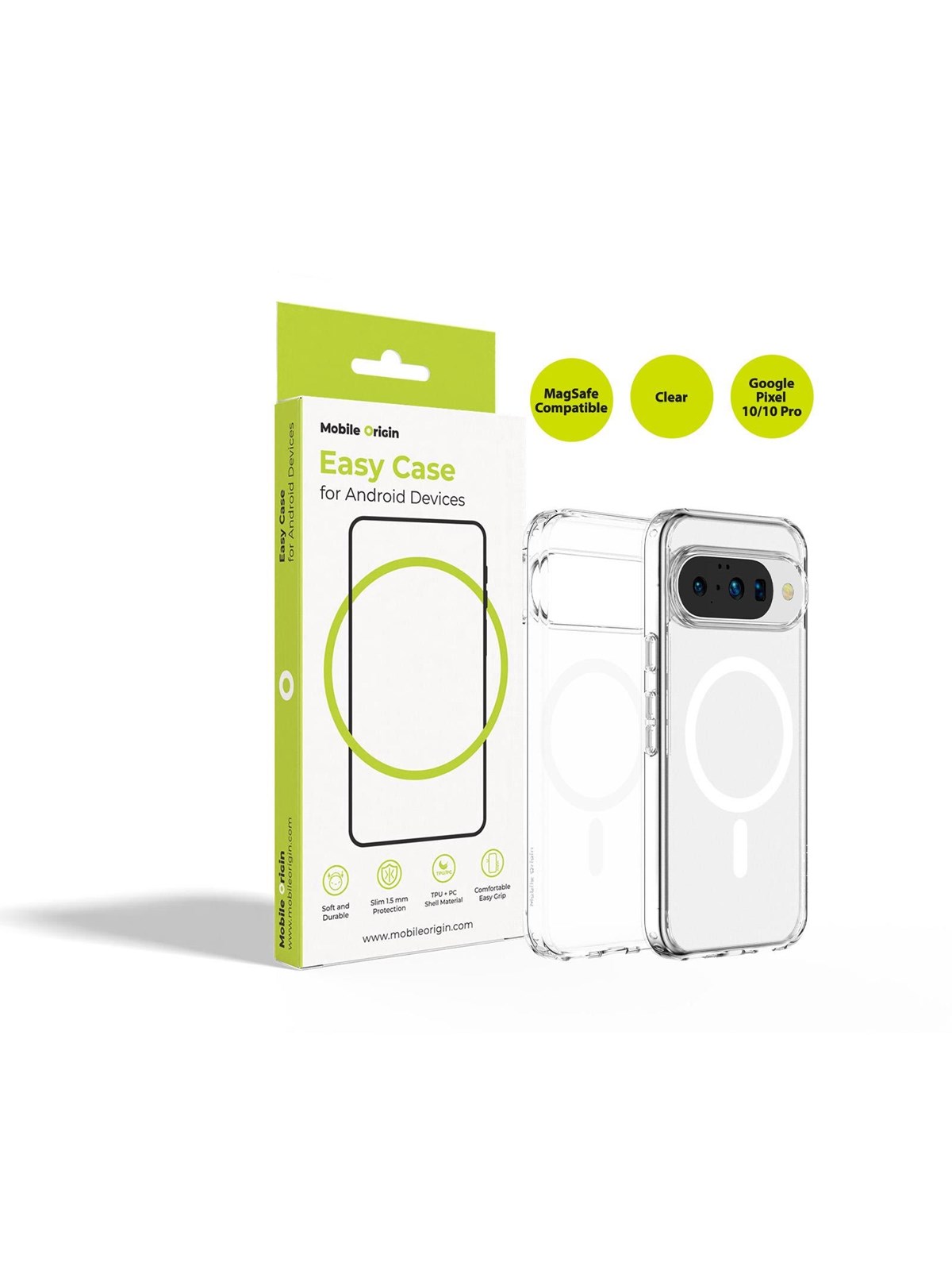 Mobile Origin Easy Case MagSafe Clear - Google Pixel 10 Pro/Google Pixel 10