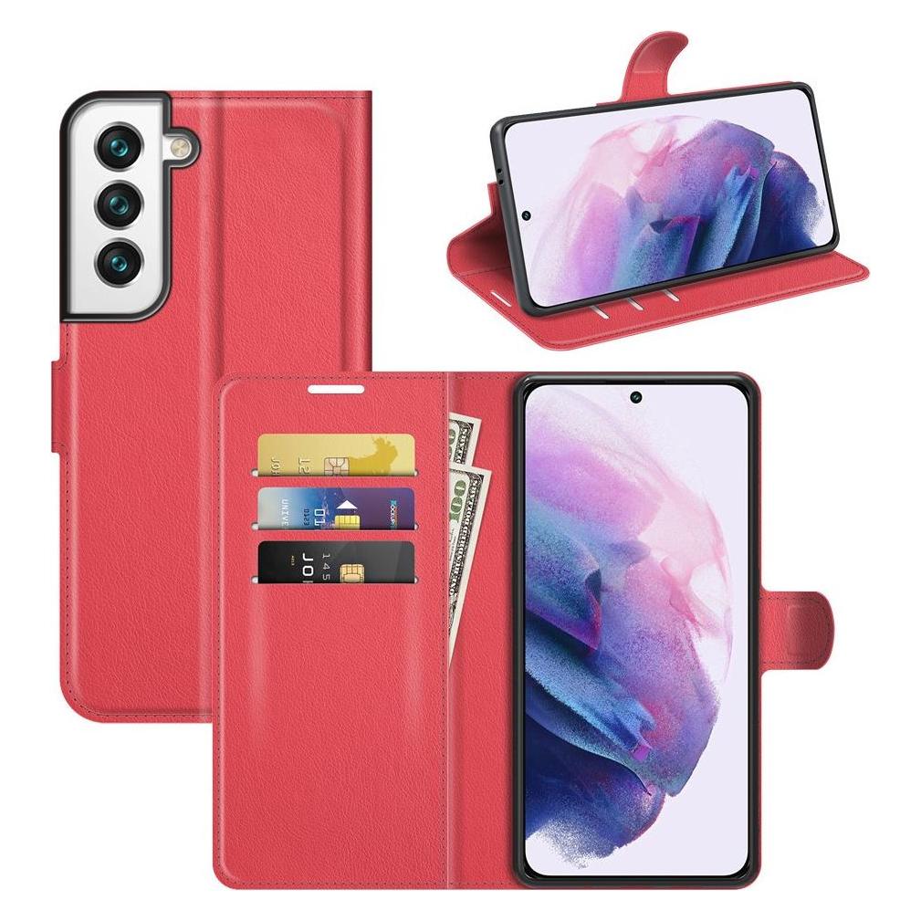 Cover-Discount Galaxy S22 - Leder Etui Hülle rot (Samsung Galaxy S22) (101239985C)