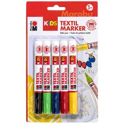 Marabu KiDS Textilmarker 3.0 mm Mehrfarbig
